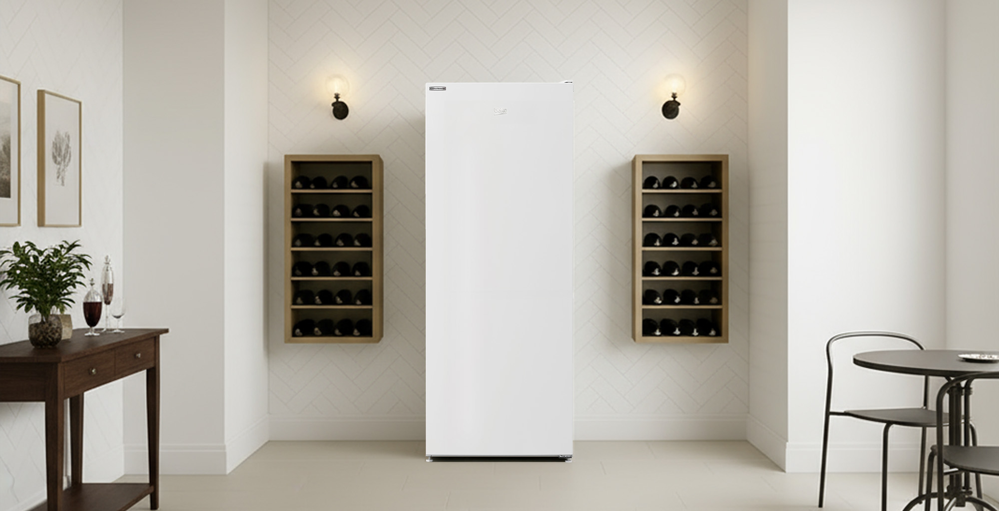 Congélateur Armoire Beko RFNM200E40WN Blanc - Neuf, Défaut Esthétique, Garantie 2 Ans