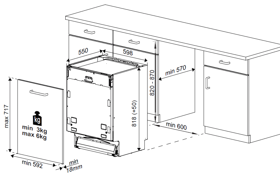Lavevaisselle intégrable PDIN25311 Beko — free download
