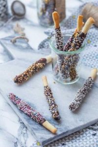 DYI recettes Pâques - Chocolats maison - bâtonnets "Mikado" au chocolat