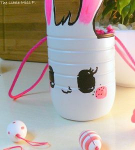 Activité enfants - Panier lapin en bouteille