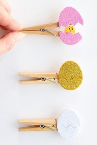 Activité enfants Pâques - Oeuf de pâque pince à linge