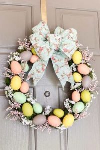 Acitivité Pâques - DIY Couronne de Pâques tons pastel