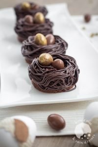 DYI recettes Pâques - Chocolats maison - Nid de Pâques au chocolat