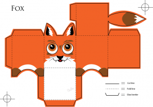 Paper toy animaux Renard