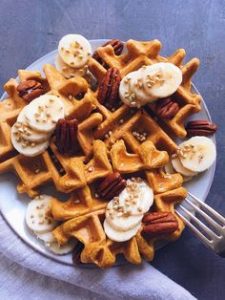 Recettes sucrées sans farine - gâteau sans farine - Gaufres au potiron