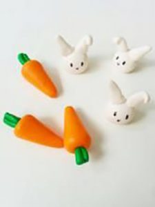 Activité enfants - Lapins et légumes en pâte à sel