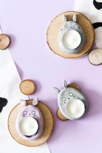 Activité enfants - Bougeoirs lapin en pâte à sel