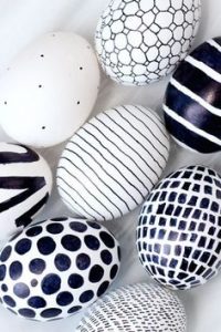 Activité tutoriel - Oeufs Graphiques en noir et blanc