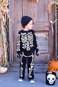 déguisement DIY enfant squelette