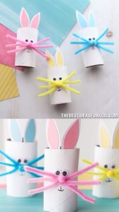Activité enfants - Lapins en rouleaux papier toilette