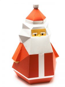 paper toy pere noel à imprimer