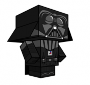 paper toy star wars Dark Vador