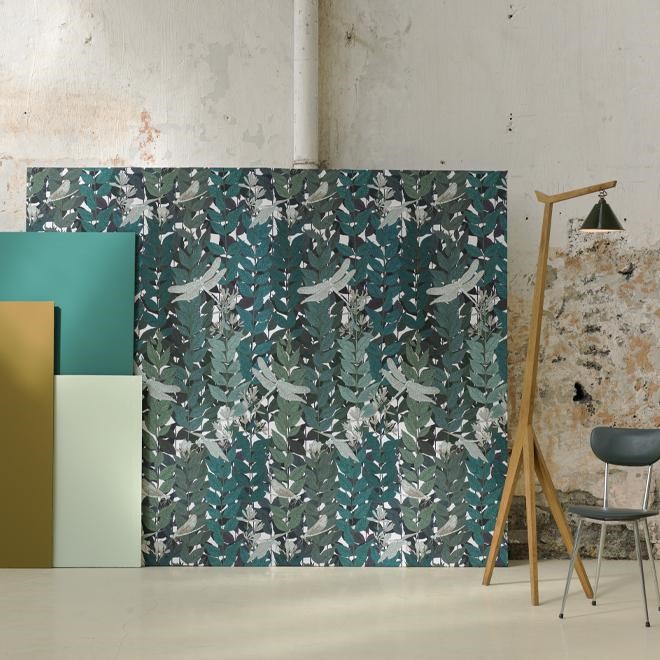 couleur tendance papier peint vert