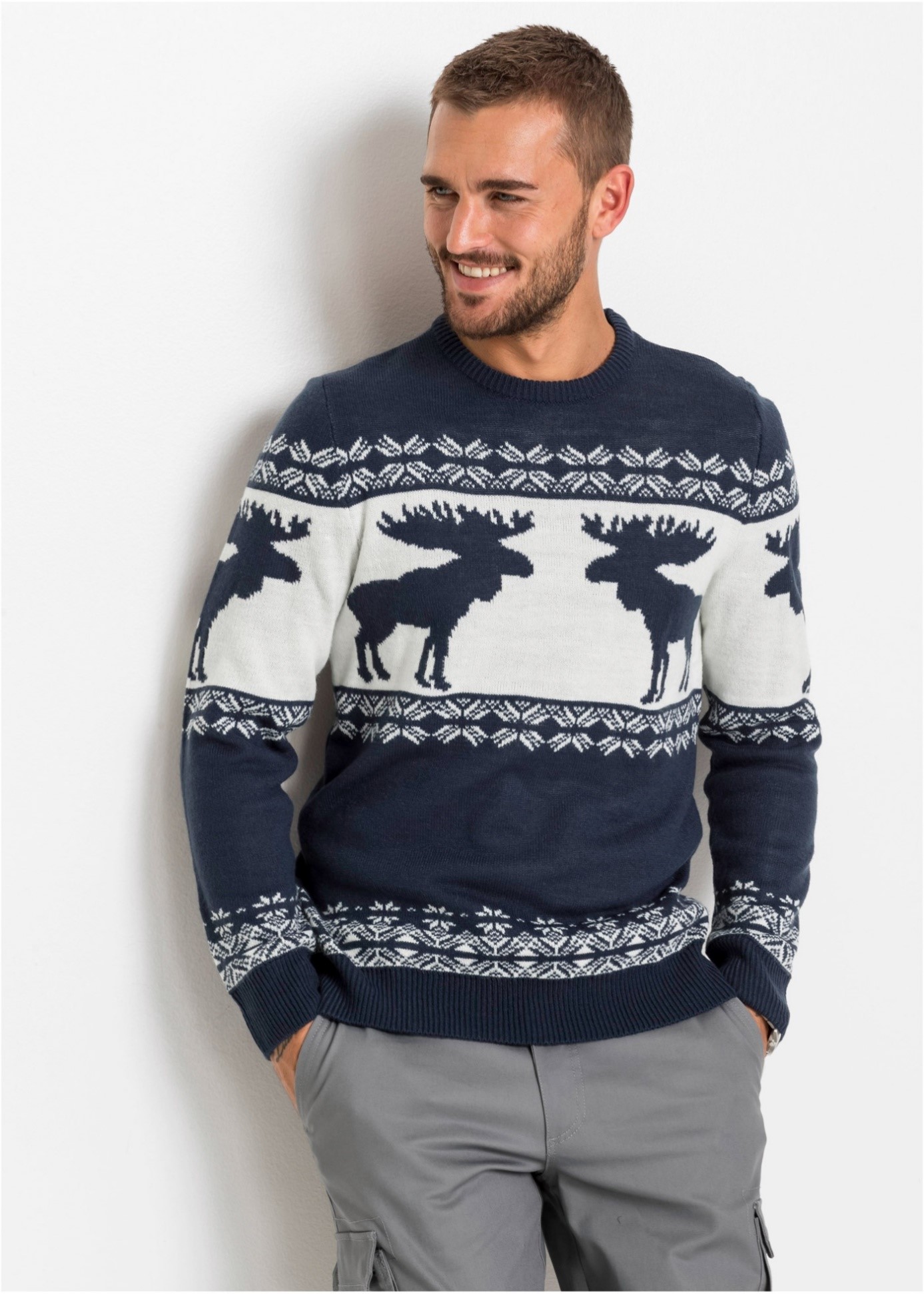 pull de noel jacquard homme