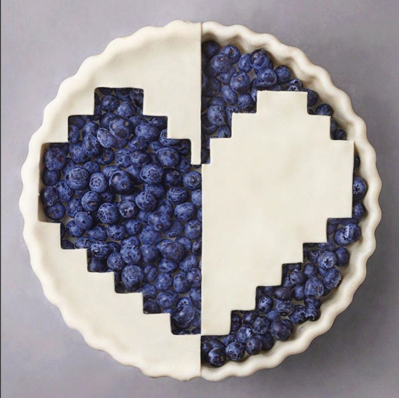 deco de tarte saint valentin coeur