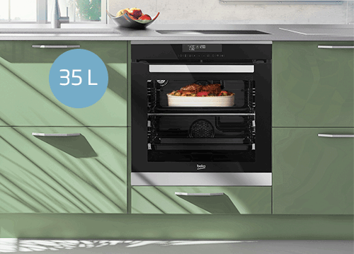 Four Divide and Cook Beko animé avec les bénéfices consommateur