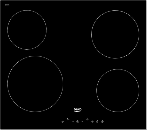  Table de cuisson encastrable HQC64401 Beko