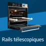 Four encastrable pyrolyse Rails télescopiques Four encastrable pyrolyse Rails télescopiques
