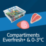 Réfrigérateur congélateur encastrable Compartiments 0-3° & Everfresh+® Réfrigérateur congélateur encastrable Compartiments 0-3° & Everfresh+®