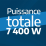  Plaque induction Puissance totale 7400 W
