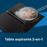  Plaque induction Table avec hotte intégrée