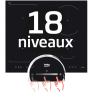 Table de cuisson encastrable 18 niveaux de puissance Table de cuisson encastrable 18 niveaux de puissance