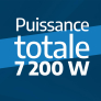  Plaque induction Puissance totale 7200 W