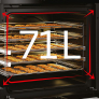 Four encastrable Volume utile 71 L Four encastrable Volume utile 71 L