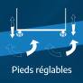  Réfrigérateur / Congélateur encastrable Pieds réglables