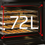  Cuisinière Volume utile 72L