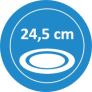 Micro ondes Plateau tournant 24,5cm