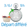  Lave-linge Départ différé 3-6-9 heures