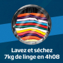  Lavez et séchez 7 kg de linge en 4h08 !