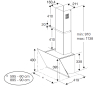  Hotte BHCA62442BWH Beko