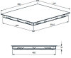  Table de cuisson encastrable HIC64403T Beko