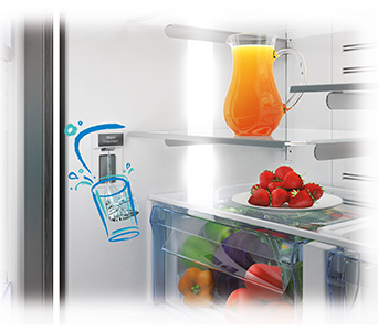 frigo distributeur eau glacon