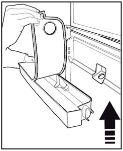 ouvrir et nettoyer réservoir d’eau frigo