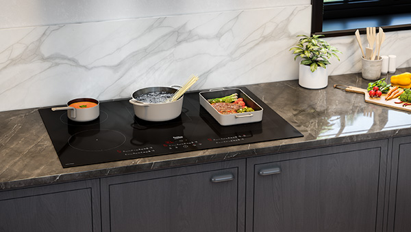 Table de cuisson électrique avec grille et plaque chauffante