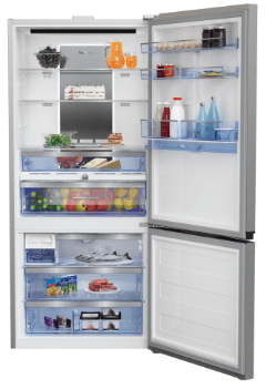 Réfrigérateur combiné ouvert Réfrigérateur combiné ouvert