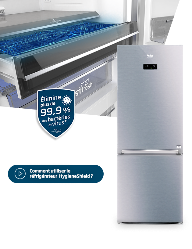 Vu intérieure du compartiment de désinfection HygieneShield